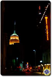 downtown san antonio at night