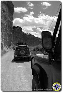 fj cruiser in canyons