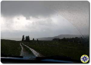 mountain rain storm