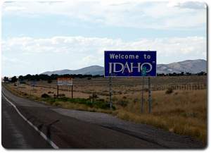 idaho welcome sign