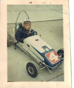 Brother in quarter midget race car