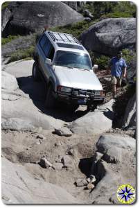 fj 80 on Rubicon trail 