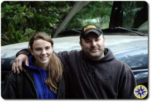 father daughter on rubicon