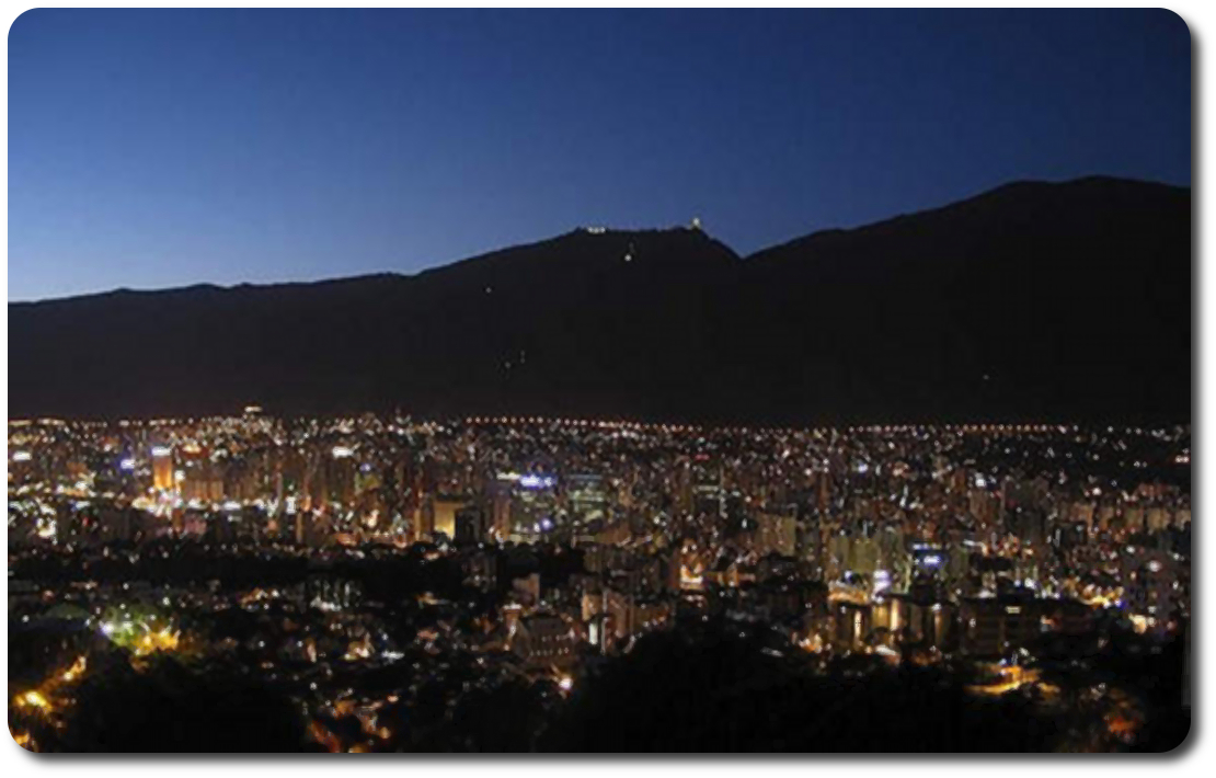caracas lights at night