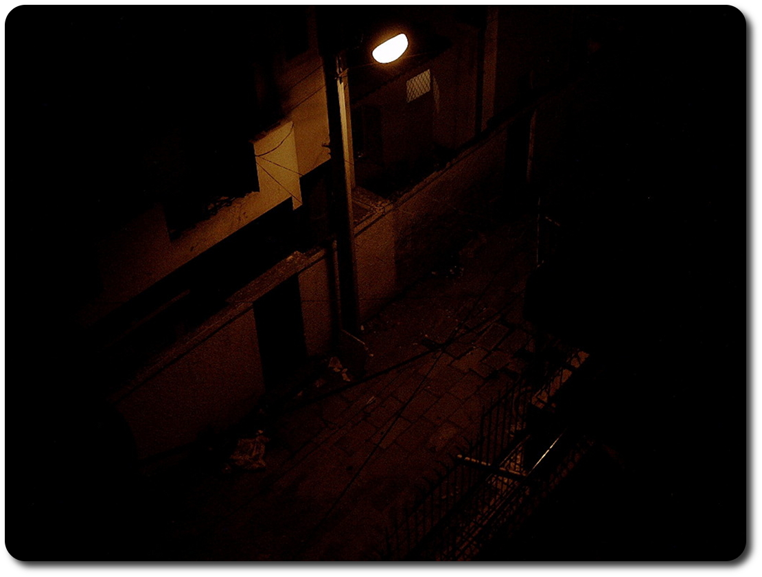 back alley at night