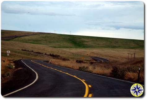 winding road through hills