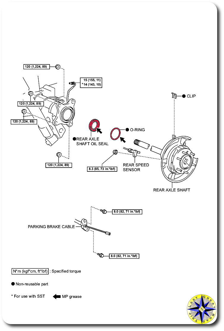 rear axle assembly parts