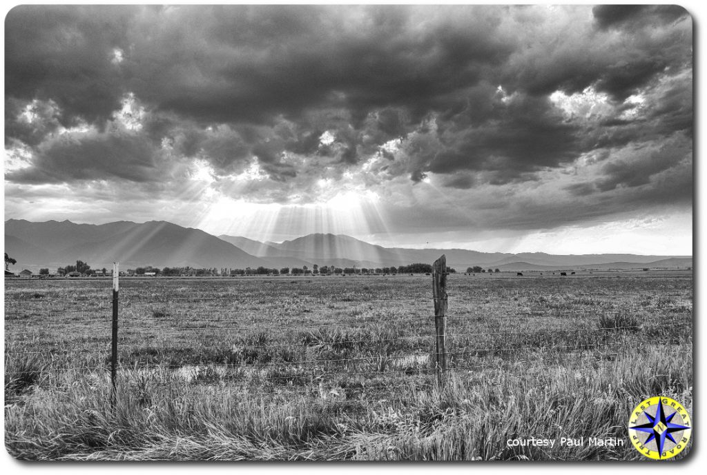 sunlight through storm clouds utah