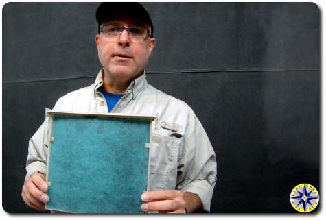 man holding fj cruiser cabin air filter