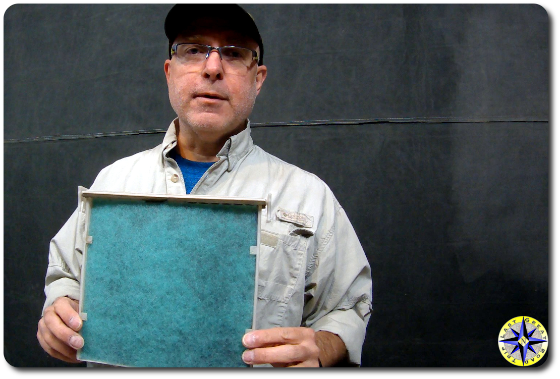 man holding fj cruiser cabin air filter