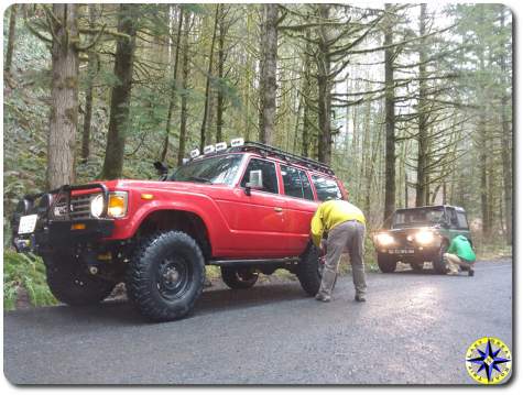 Toyota BJ60 airing down