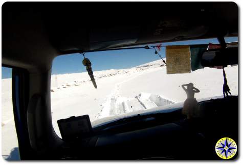 POV driving in snow