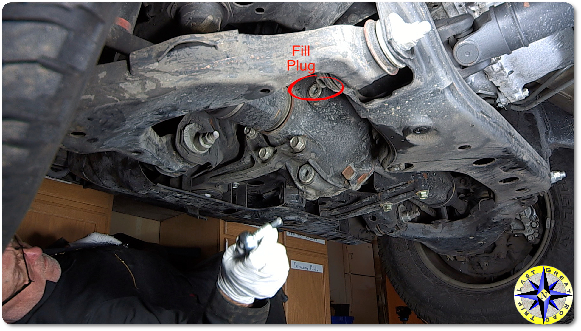 lexus GX470 front differential fill plug