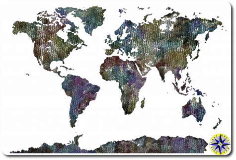 world map colors