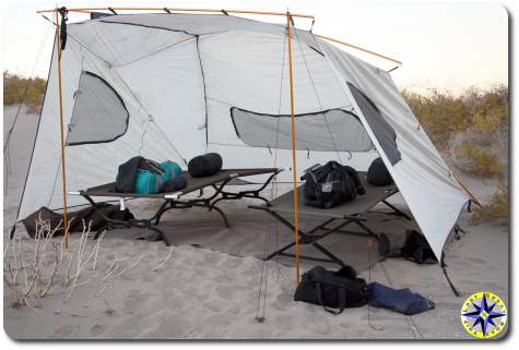 Bahia de los Angeles base camp tent