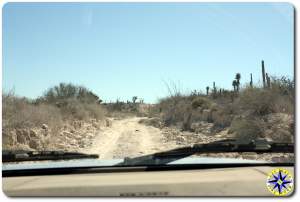 baja mexico dirt road view