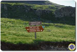 trail sign post