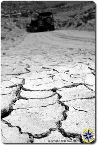 bone dry dirt road