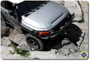 blown tire bead on rubicon trail