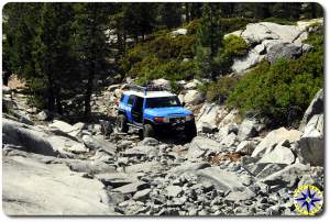 fj cruiser little sluice rubicon trail 1