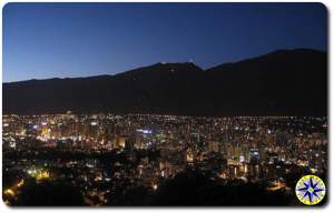 caracas venezuela lights at night