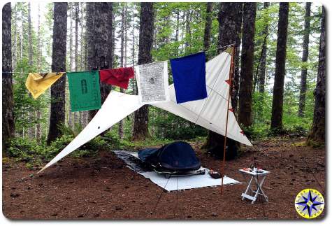 prayer flag tent camping