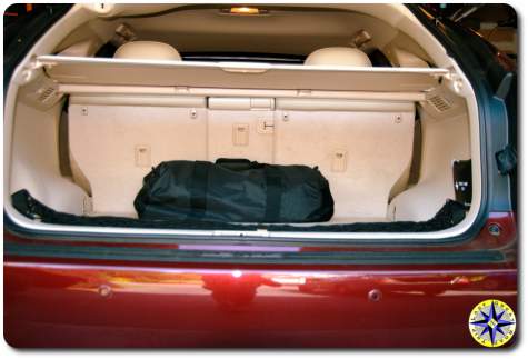 emergency kit trunk of car