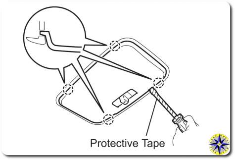 fj cruiser dome light cover removal drawing