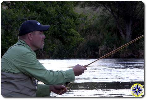 fly fisherman deschutes river warm springs